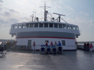 Save Gas! Save Time!  Take the S.S. Badger Carferry