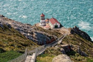 Point Reyes Lighthouse - a lot of steps