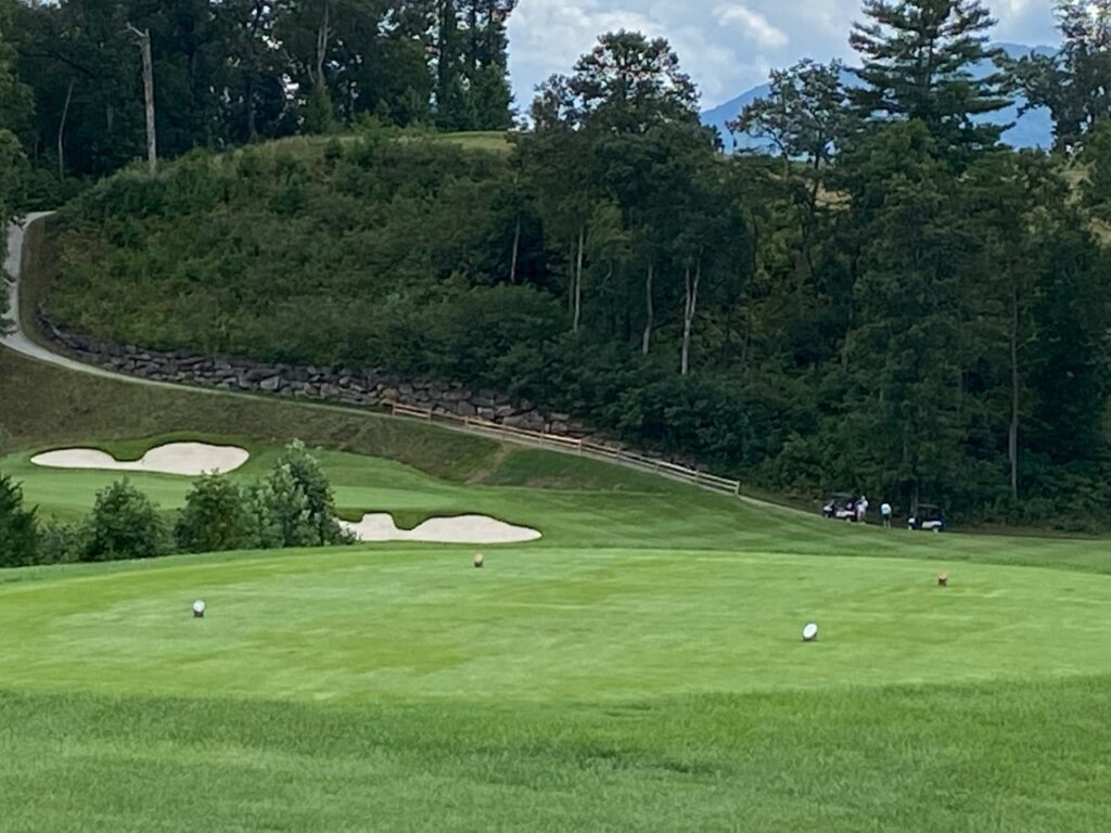 The Finale No. 18 a par-4 dogleg left