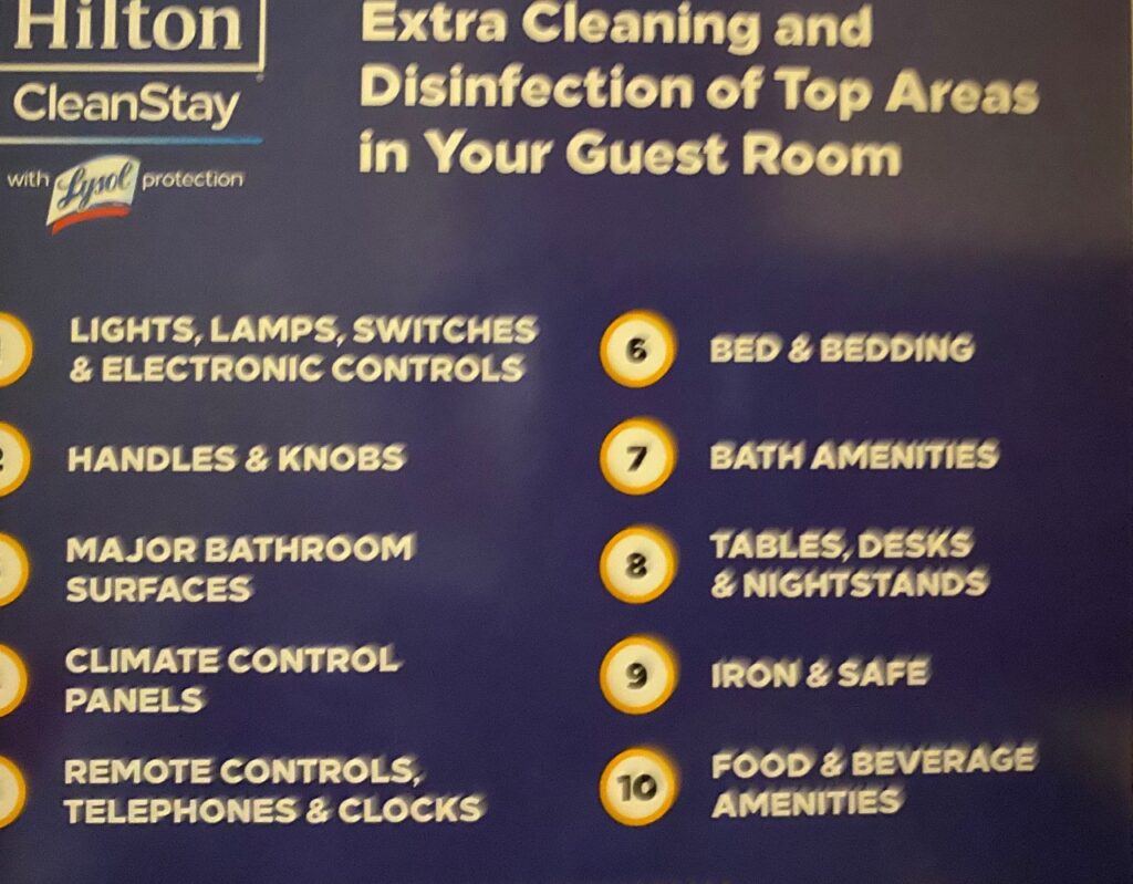 Hilton's Clean Stay Rules