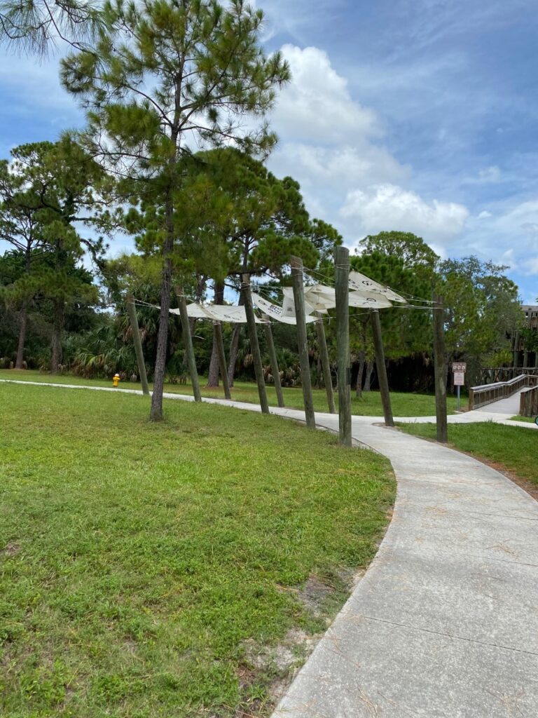 Sails above the Walkway