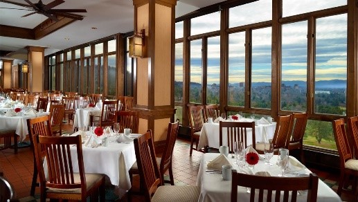 The scenic Blue Ridge Dining Room