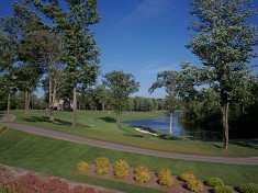 No. 18 a par-5 Tullymore Golf Course