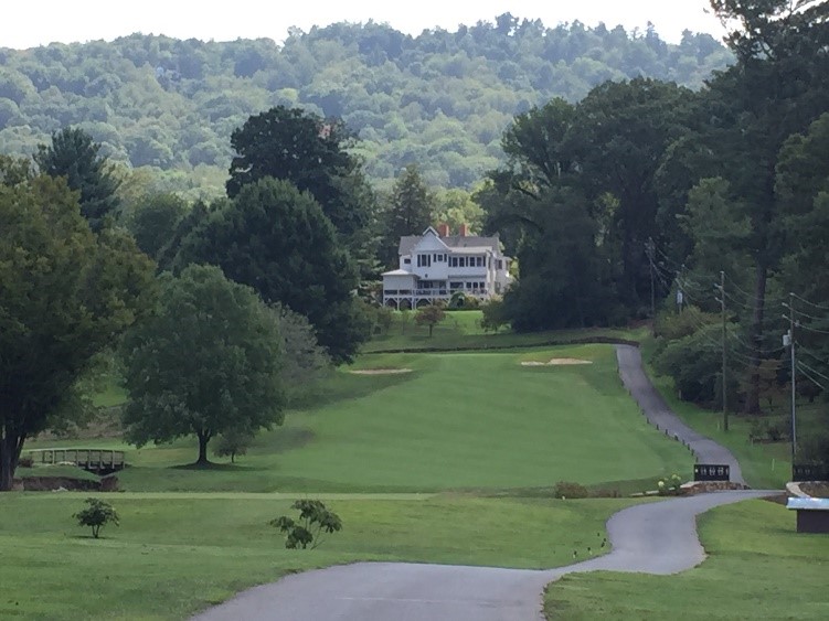 Hole No. 6 has water to cross