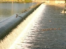 Dam across the Fox River