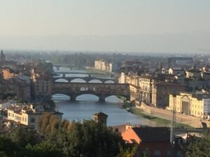 Scenic view of Arno River in Florence