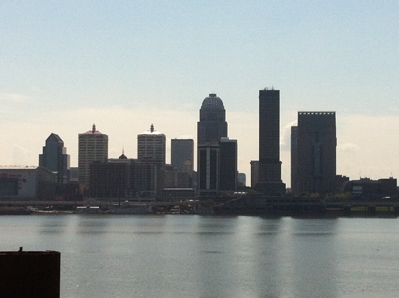 Louisville Skyline from Falls of the Ohio