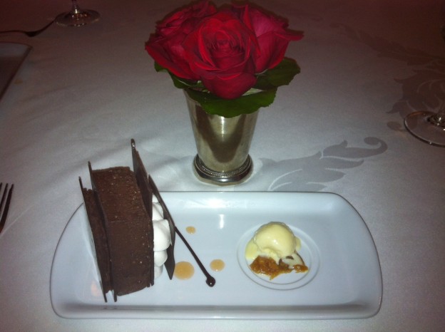 Decadent dessert at The Oakroom