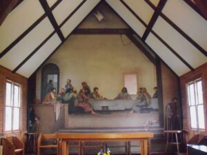 Ben Long's fresco of "The Last Supper"