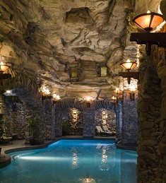 Relaxing indoor pool at The Spa