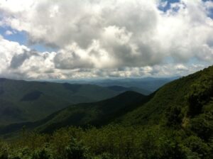 View of mountains from Blue Ridge Parkway