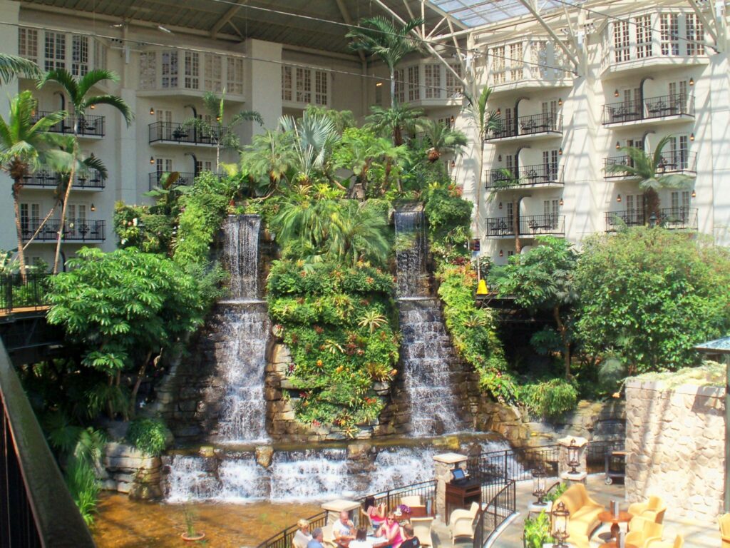 Cascades Waterfall in Cascades Atrium