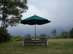 A foggy view from Gooseberry Knob