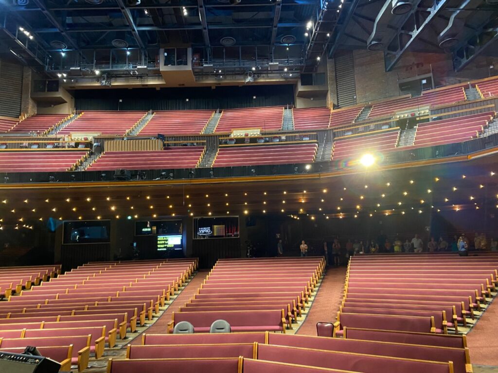 View from stage of the Grand Ole Opry House