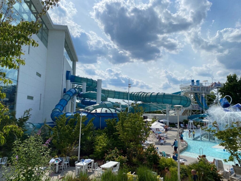 Outdoor view of Soundwave slides