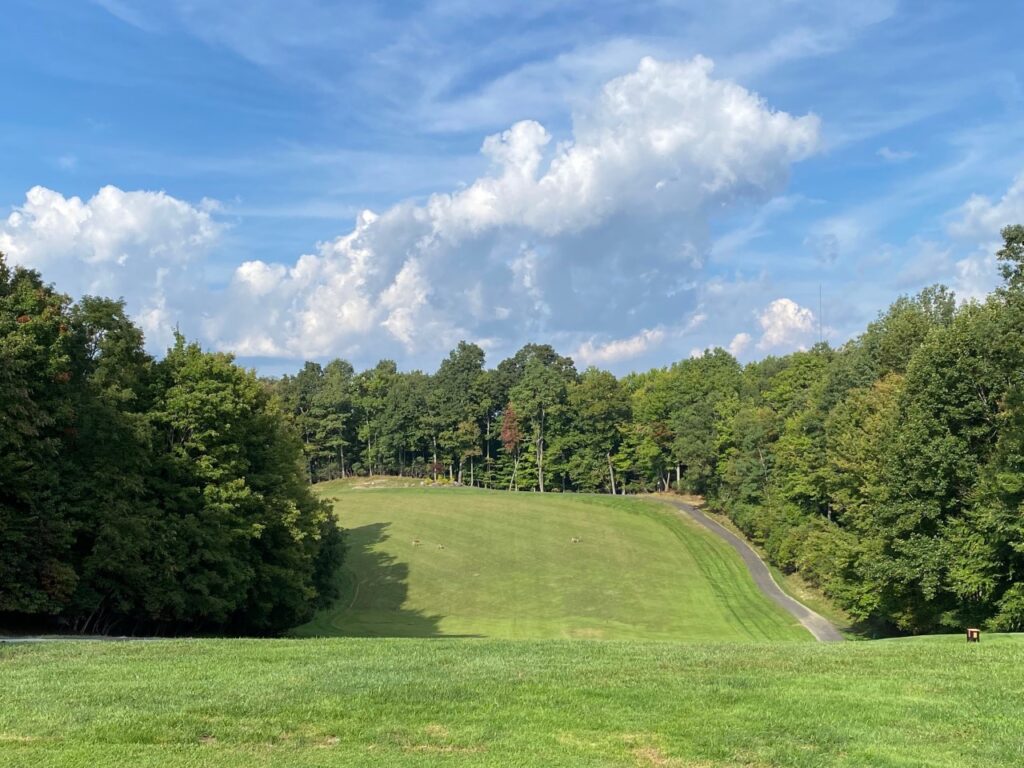 Connestee Falls No. 14 a par-4 downhill then uphill