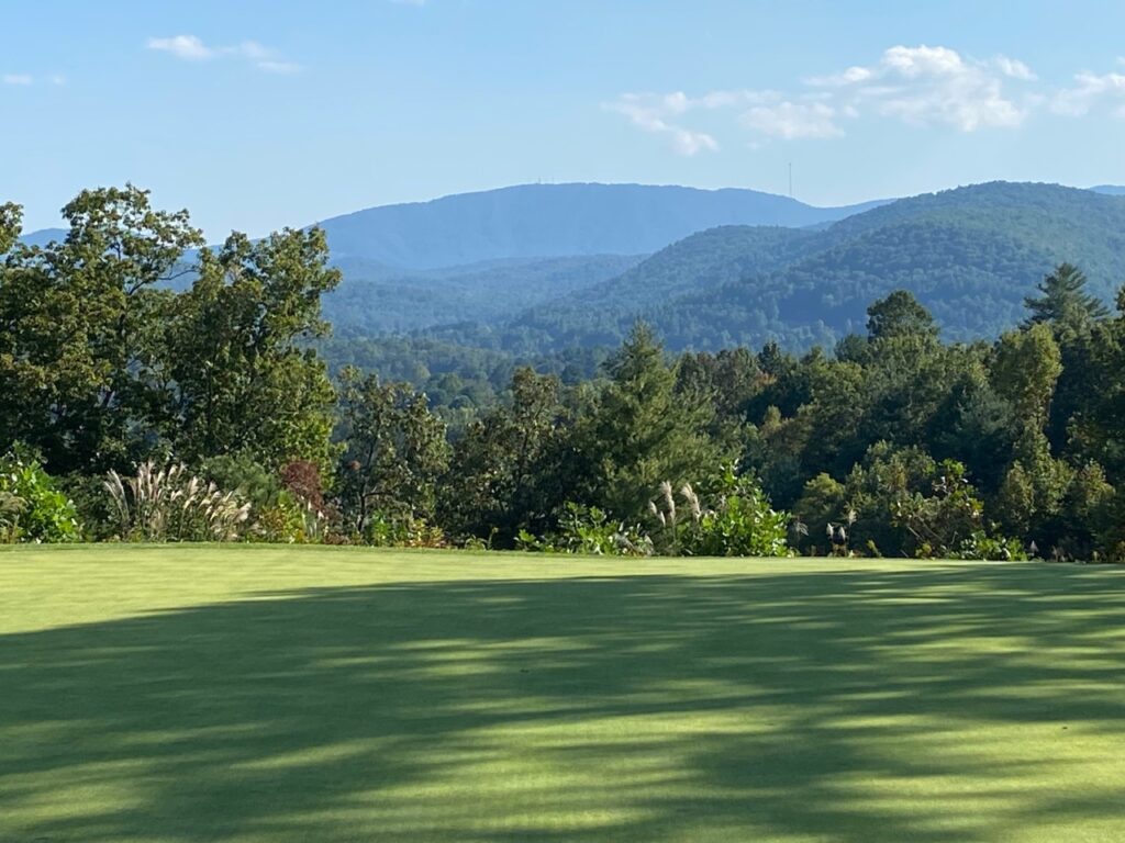 Cummings Cove scenic view from green on back nine