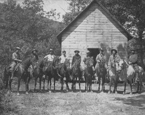 Image ID: FHS274 Biltmore Forest School schoolhouse. circa 1890s-1910s