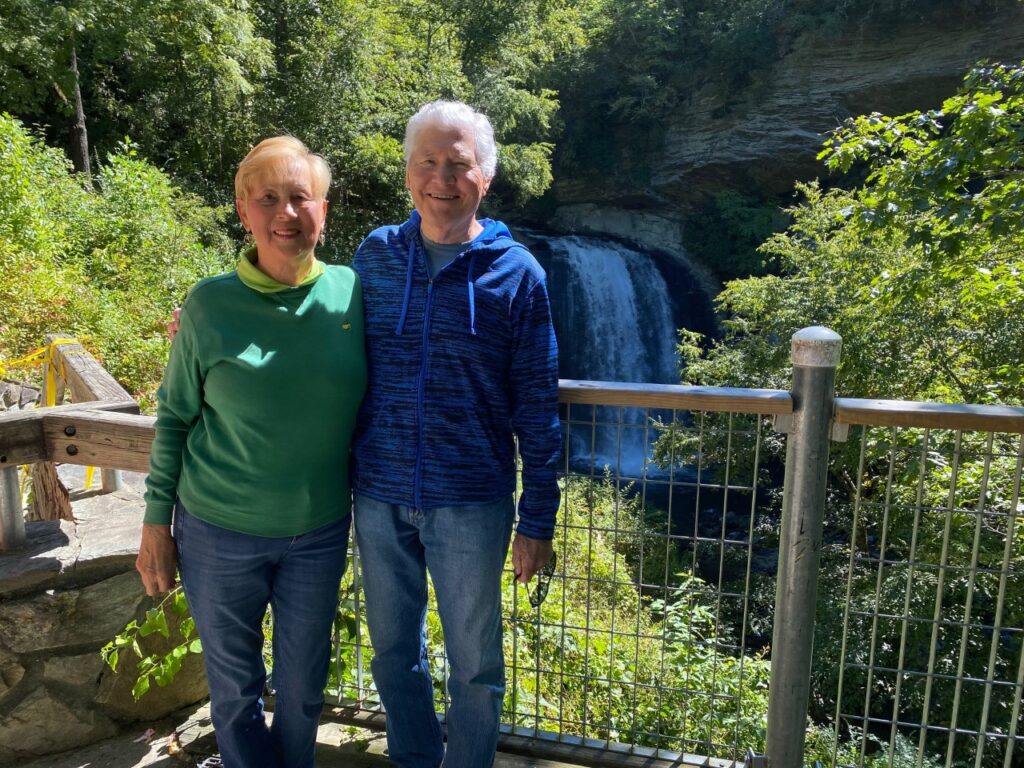 A phot op at Looking Glass Falls