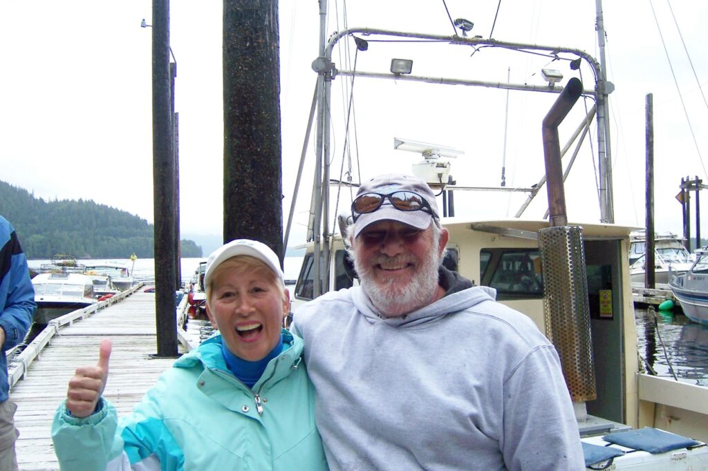 Hurrah to Skipper Robbie! We caught lots of salmon!