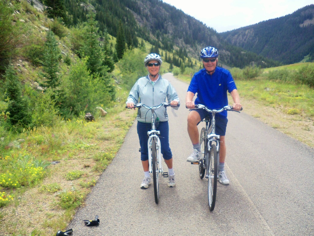 The Vail Bike Path is lots of fun - mainly coasting downhill.