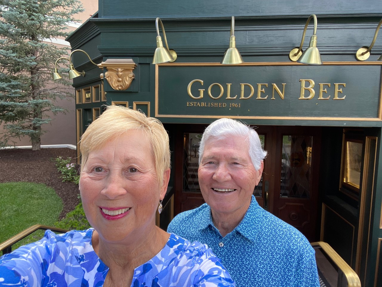 We are ready for drinks at The Golden Bee.