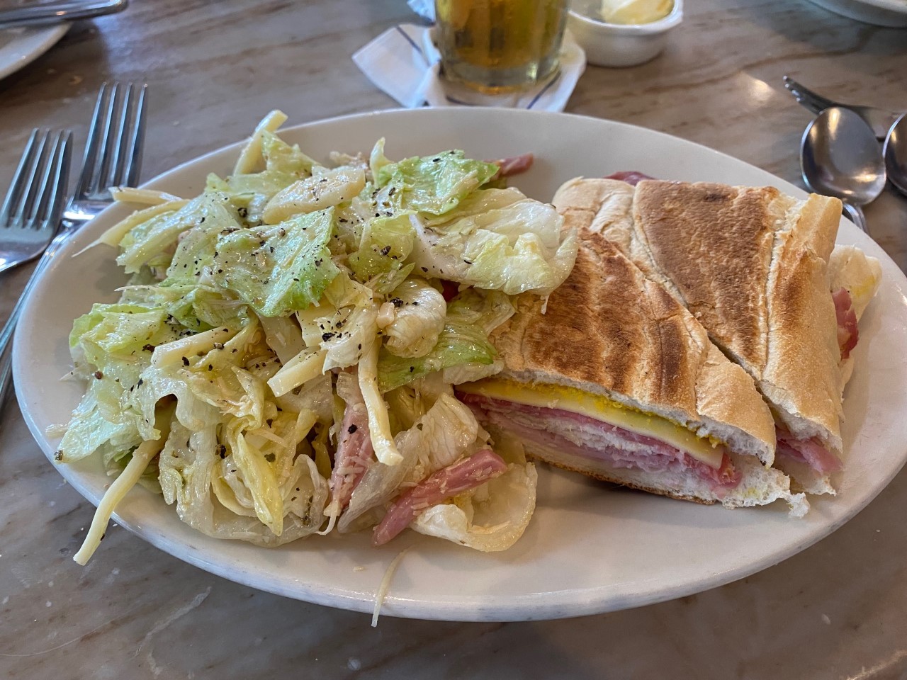 The Columbia Restaurants - 1905 Salad and 1/2 Cuban Sandwich Combo