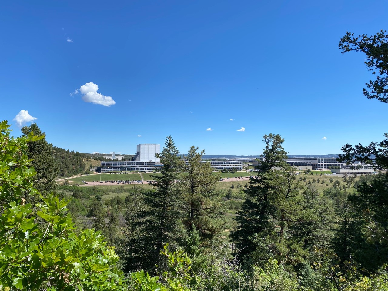 View of the US Air Force Academy from Chapel Viewpoint.