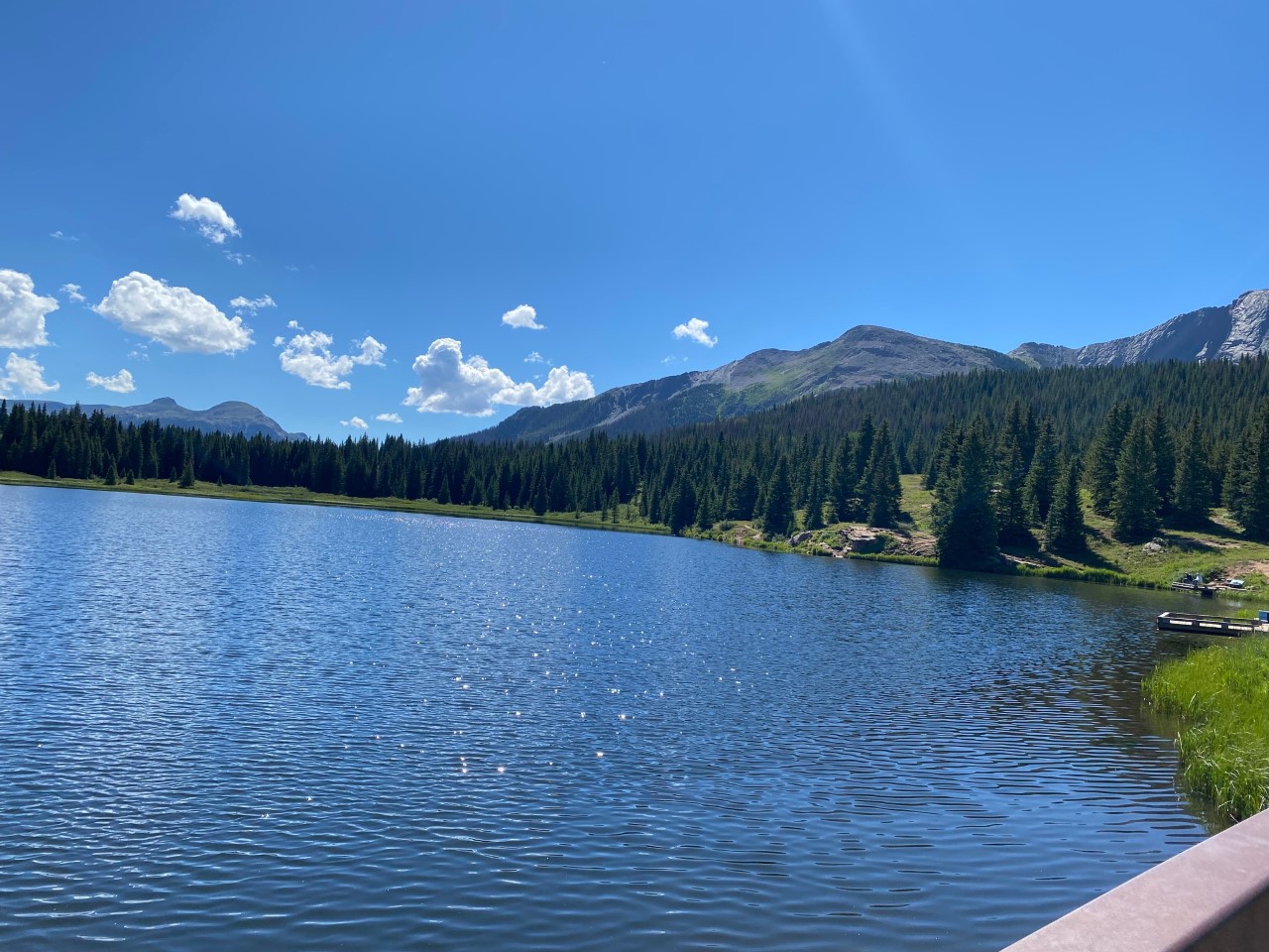 Andrews Lake - an Alpine lake on the Million Dollar Highway