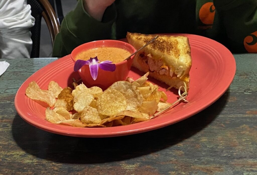 Tantalizing Lobster Grilled Cheese & Lobster Bisque at Bar Fly.