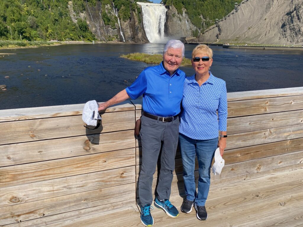 The Mixa's on the Contemplative Footbridge