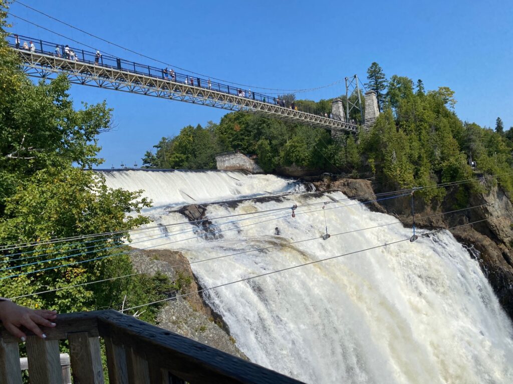 View of the Suspension Bridge from the Barrone.