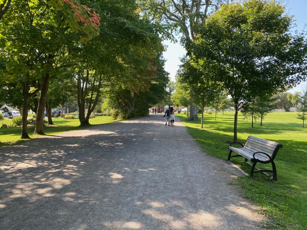 Walk of the Estate is a wide serene pathway after visiting Montmorency Falls.